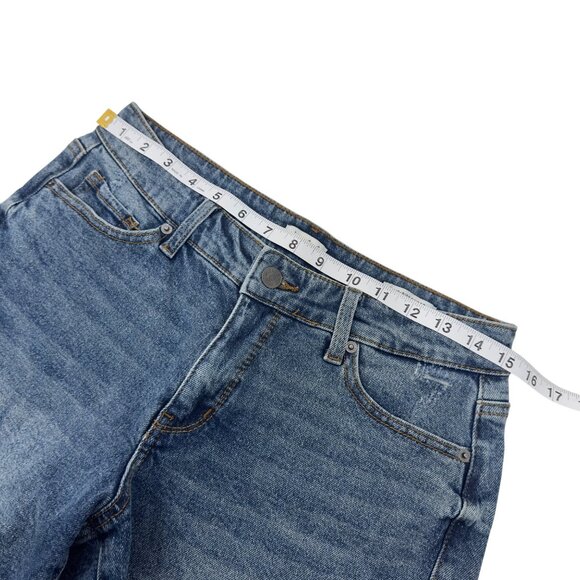 Wonderly Womens Mid-Rise Denim Shorts Size 6 Frayed Hem - Picture 4 of 10